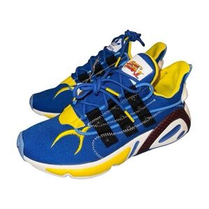 adidas Chun Li Blue and Yellow Sneakers